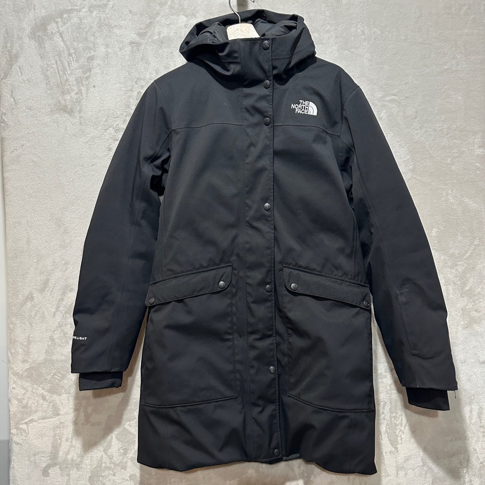 The North Face Womens Futurelight 550 Parka Jacket Black M Hooded Insulated Coat